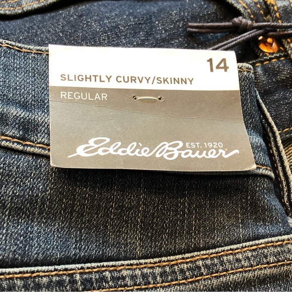 EDDIE BAUER High Rise Slightly Curvy High Rise Skinny Jeans Sz 14 NWT - Picture 7 of 11